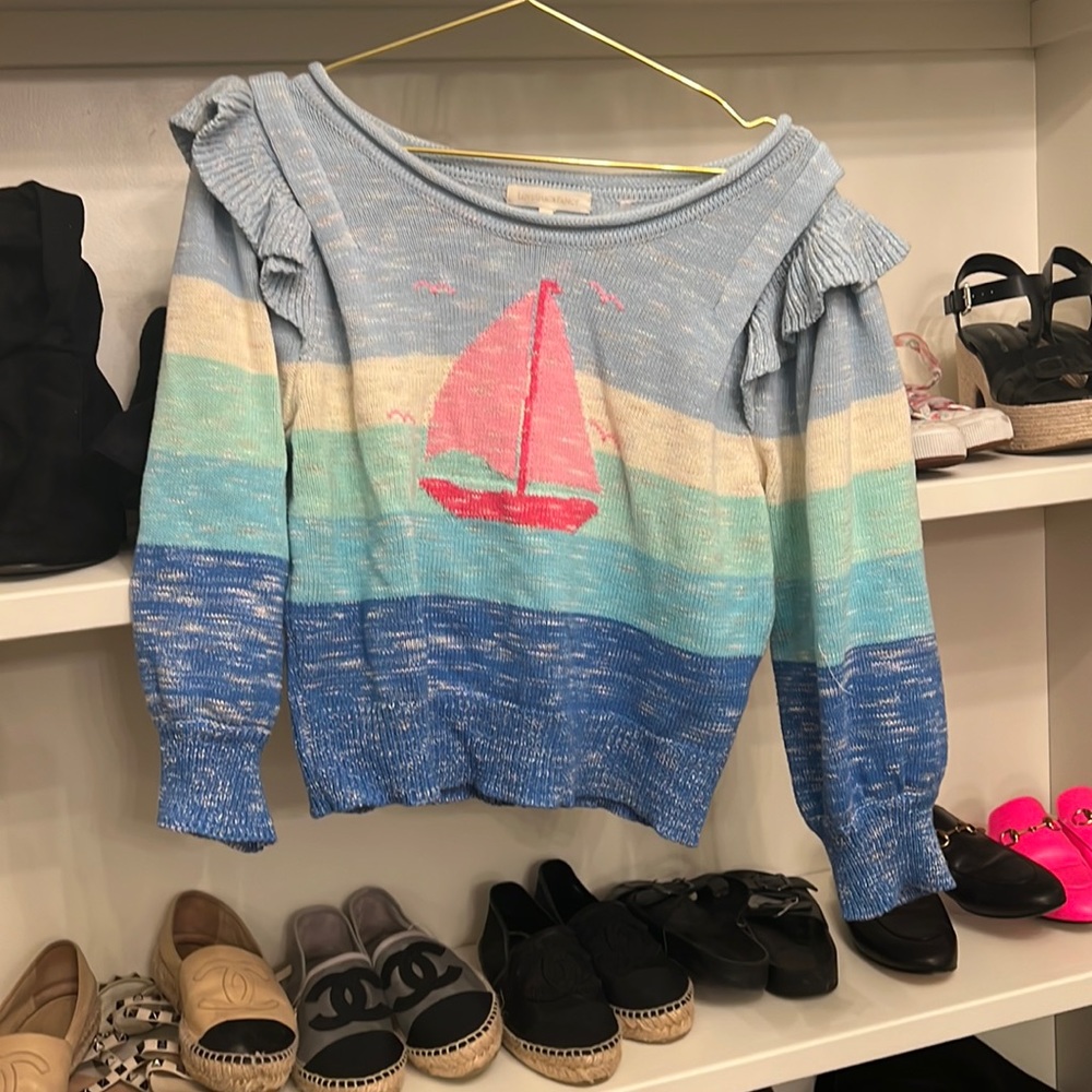 Loveshackfancy sailboat sweater size L